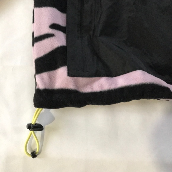 Levi's Skateboarding Mock Neck Zip Fleece Zebra Animal Print Lavendar Size M NWT - Picture 8 of 13